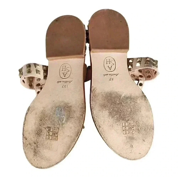 ASH Prince T-Strap Sandals - Women's Studded Slides - Stylish Summer Footwear - Picture 7 of 9